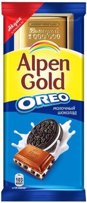 Шоколад «Alpen Gold Oreo молочный» 95 гр.