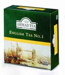 Чай пакетированный «Ахмад английский №1» 100 пакетиков