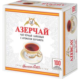 Чай пакетированный «Азерчай черный байховый с ароматом бергамота» 100 пакетиков