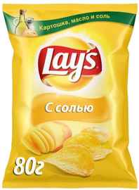 Чипсы «Lay's картофельные с солью» 80 гр.