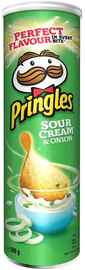 Чипсы «Pringles картофельные со вкусом сметаны и лука» 165 гр.