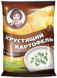 Чипсы «Хрустящий картофель сметана лук» 40 гр.