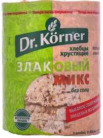 Хлебцы «Dr. Korner Злаковый микс» 100 гр.
