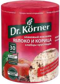 Хлебцы «Dr. Korner злаковый коктейл яблочный с корицей» 90 гр.