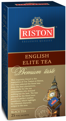 Чай пакетированный «Riston элитный английский черный» 25 пакетиков