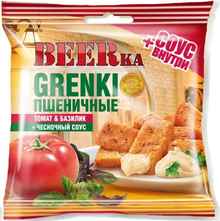 Гренки «Beerka пшеничные томатные базилик+чеснок» 60+20 гр.
