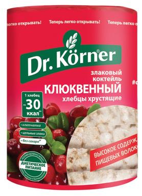 Хлебцы «Dr. Korner злаковый коктейль клюквенный» 100 гр.
