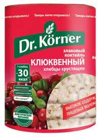 Хлебцы «Dr. Korner злаковый коктейль клюквенный» 100 гр.
