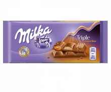Шоколад «Milka Triple Caramel» 90 гр.
