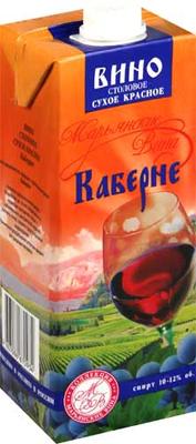 Вино столовое красное полусладкое «РПК Красноармейский Каберне»