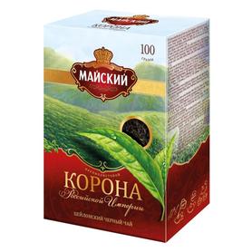 Чай пакетированный «Майский цейлонский черный Корона Российской империи» 100 пакетиков