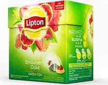 Чай пакетированный «Lipton зеленый Strawberry Cake» 20 пирамидок