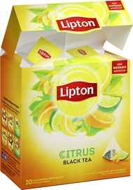 Чай пакетированный «Чай черный Lipton Citrus» 20 пирамидок