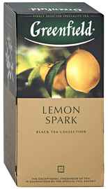 Чай пакетированный «Гринфилд Лимон спарк» 25 пакетиков