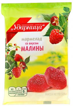 Мармелад «Ударница со вкусом малины» 325 гр.