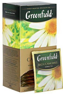 Чай пакетированный «Гринфилд Рич кемомайл» 25 пакетиков