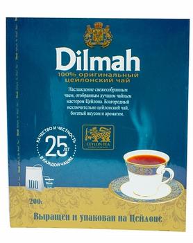 Чай пакетированный «Дилмах цейлонский» 100 пакетиков