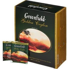 Чай пакетированный «Гринфилд Голден цейлон» 100 пакетиков