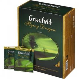 Чай пакетированный «Гринфилд Флаин драгон зеленый» 100 пакетиков