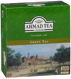 Чай пакетированный «Ахмад зеленый» 100 пакетиков