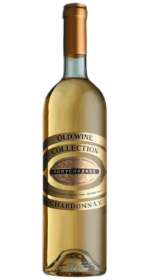Вино столовое белое полусладкое «Old Wine Collection Shardonnay»