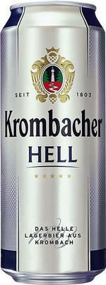 Пиво «Krombacher Hell» в жестяной банке