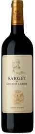 Вино красное сухое «Sarget du Gruaud-Larose» 2016 г.