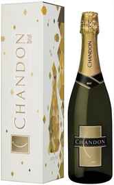 Вино игристое белое брют «Chandon Brut Mendoza» в подарочной упаковке