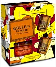 Виски «Bulleit Bourbon» в подарочной коробке с 2-мя стаканами
