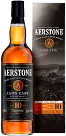 Виски шотландский «Aerstone Land Cask 10 Years Old» в подарочной упаковке