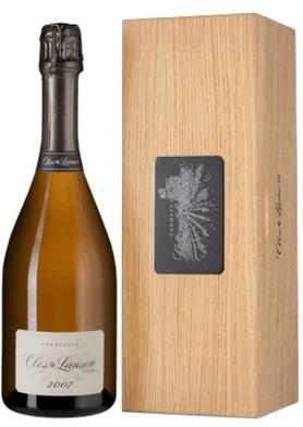 Шампанское белое экстра брют «Clos Lanson Brut Nature» 2007 г., в деревянной подарочной упаковке