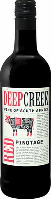 Вино красное сухое «Deep Creek Pinotage Western Cape Origin Wine, 0.375 л» 2019 г.