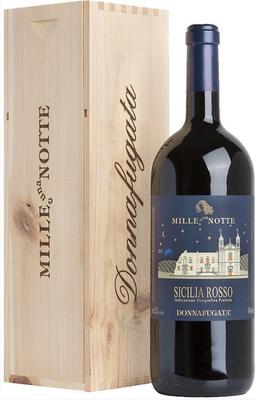 Вино красное сухое «Donnafugata Mille e una Notte Contessa Entellina» 2016 г., в деревянной подарочной упаковке