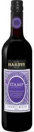 Вино красное полусухое «Stamp Cabernet Merlot South Eastern Australia Hardy’s» 2018 г.