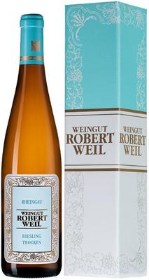 Вино белое полусухое «Rheingau Riesling Trocken» 2018 г., в подарочной упаковке
