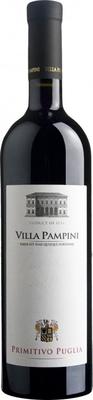 Вино красное сухое «Villa Pampini Primitivo» 2019 г.