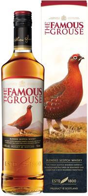 Виски шотландский «Famous Grouse, 1 л» в подарочной упаковке