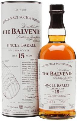 Виски шотландский «Balvenie Single Barrel 15 Years Old» в тубе