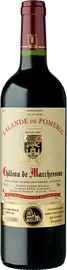 Вино красное сухое «Chateau de Marchesseau Lalande de Pomerol» 2016 г.