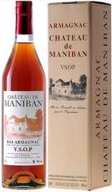 Арманьяк французский «Chateau de Maniban VSOP» в подарочной коробке