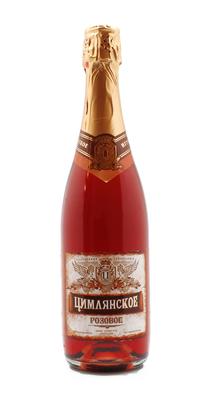 Вино игристое розовое полусухое «Цимлянское»