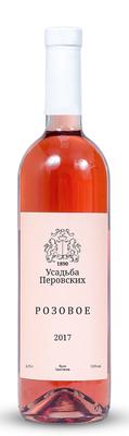 Вино столовое розовое сухое «Усадьба Перовских Розовое»