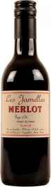Вино красное сухое «Les Jamelles Merlot» 2018 г.