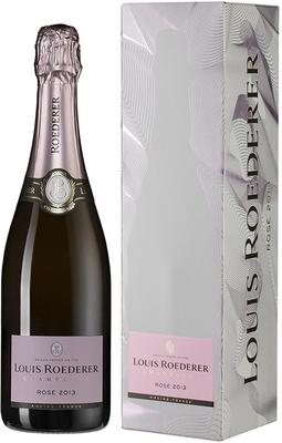 Шампанское розовое брют «Louis Roederer Brut Rose» 2014 г. в подарочной упаковке Графика