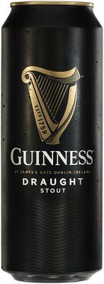 Пиво «Guinness Draught (with nitrogen capsule), 0.44 л» в жестяной банке
