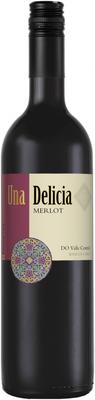Вино красное сухое «Una Delicia Merlot» 2019 г.