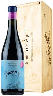 Вино красное сухое «Picaro del Aguila Ribera del Duero» 2016 г. в деревянной коробке