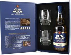 Виски шотландский «Glen Moray Elgin Classic» в подарочной упаковке с 2-мя стаканами