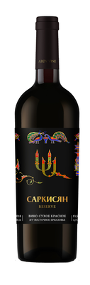 Вино красное сухое «Азов Вайн Саркисян Резерв» вино с защищенным географическим указанием Кубань. Восточное Приазовье