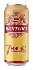 Пиво «Балтика Мягкое №7 светлое» в жестяной банке
